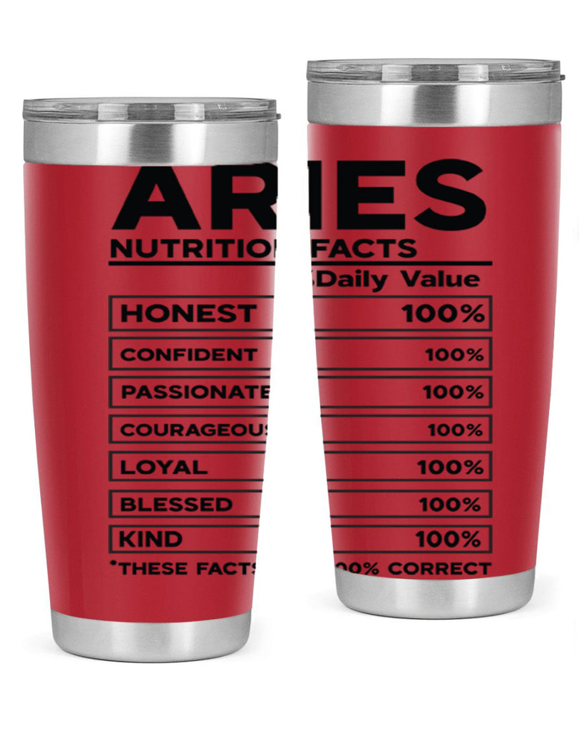 Aries Nutrition Facts 97#- zodiac- Tumbler