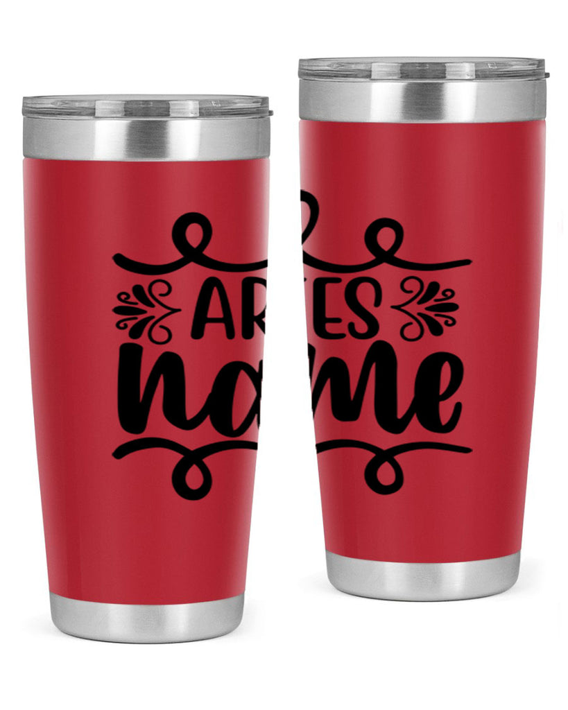 Ariesname 112#- zodiac- Tumbler