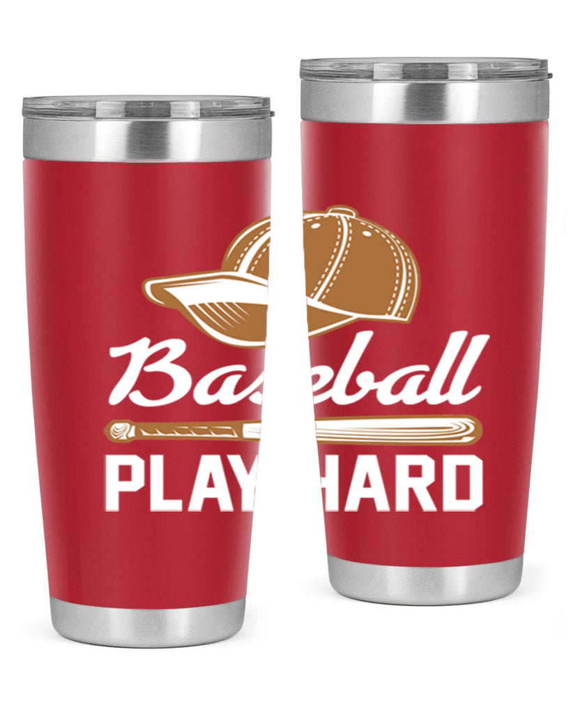 Baseball play 1444#- baseball- Tumbler