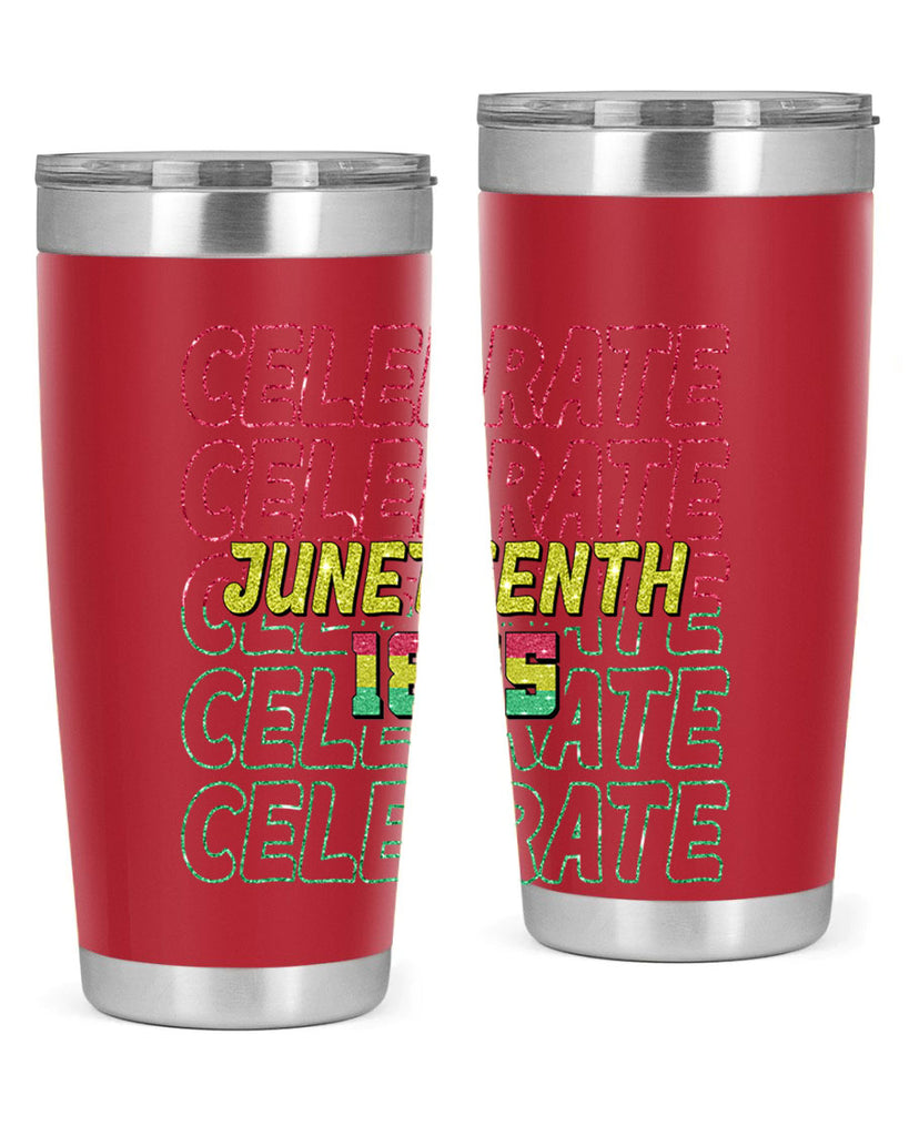 Celabrate Juneteenth Since 1865 Png 18#- Juneteenth- tumbler