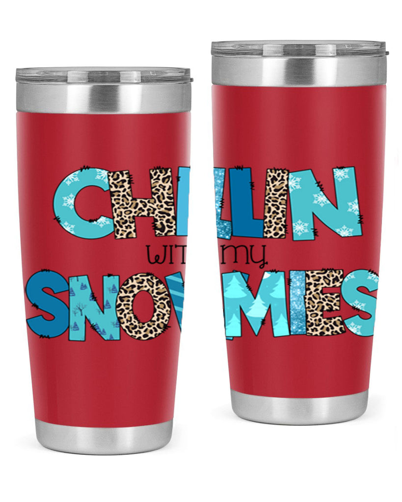 Chillin with my snowmies 43#- winter- Tumbler