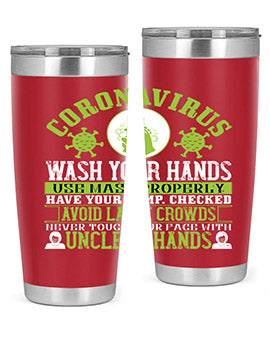Coronavirus Wash Your Hands Use Style 1#- corona virus- Tumbler