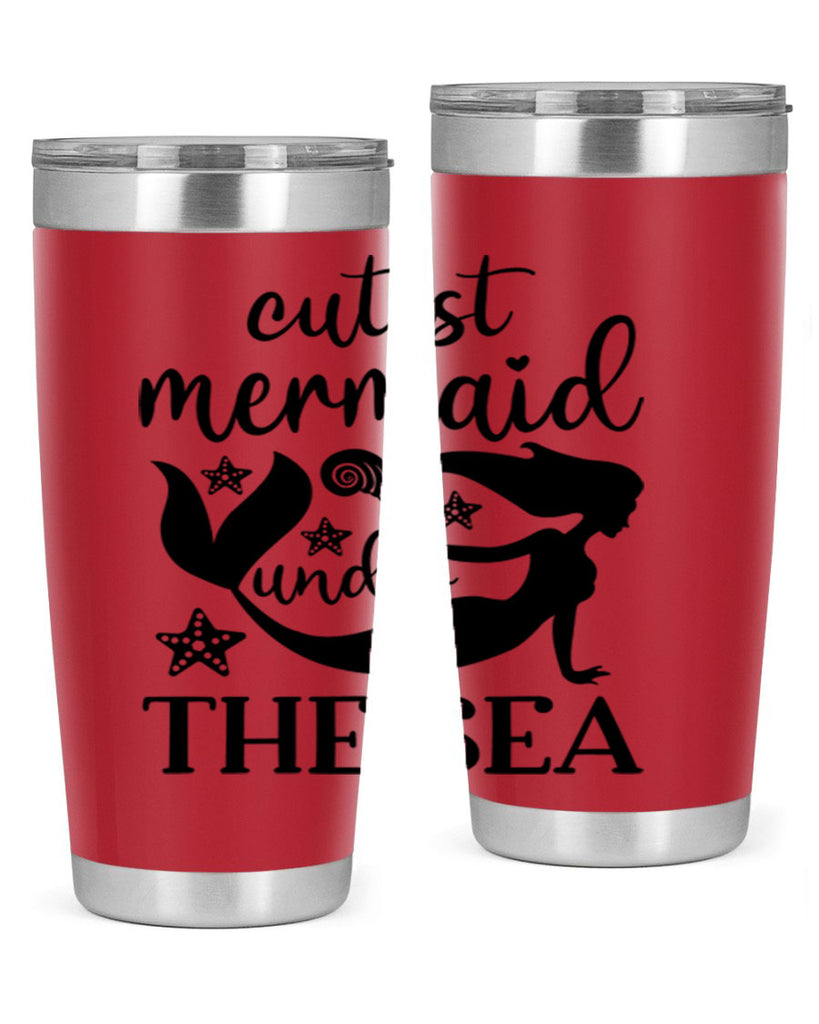 Cutest mermaid under the sea 110#- mermaid- Tumbler