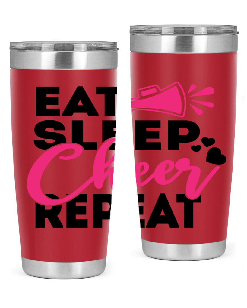 Eat Sleep Cheer Repeate 1315#- cheer- Tumbler