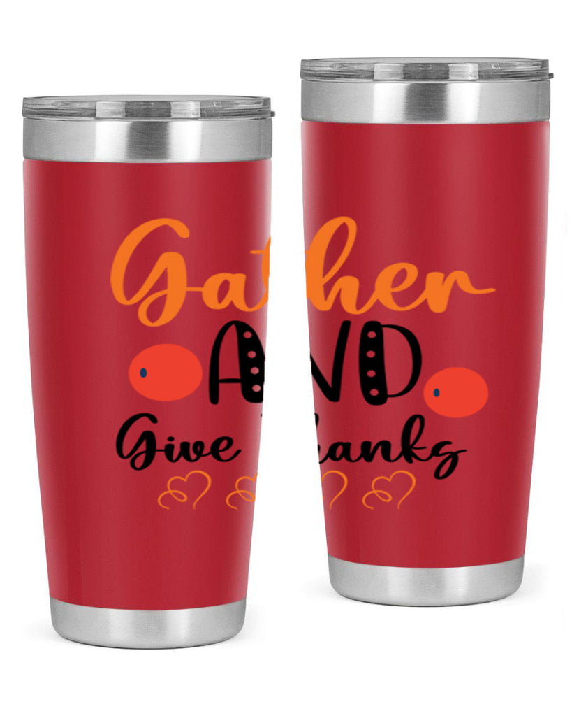 Gather And Give Thanks 188#- fall- Tumbler