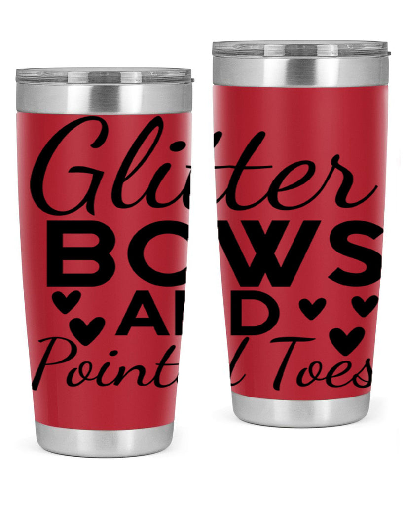 Glitter Bows and Pointed Toes 43#- ballet- Tumbler