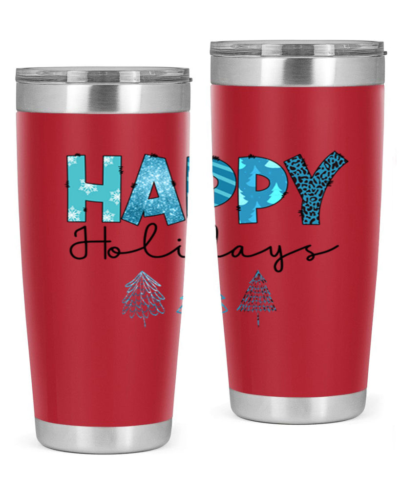 Happy Holidays 140#- winter- Tumbler
