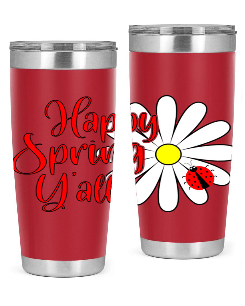 Happy Spring Y'all 161#- spring- Tumbler