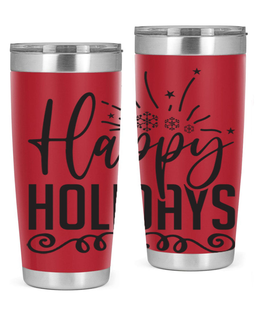 Happy holidays 137#- winter- Tumbler
