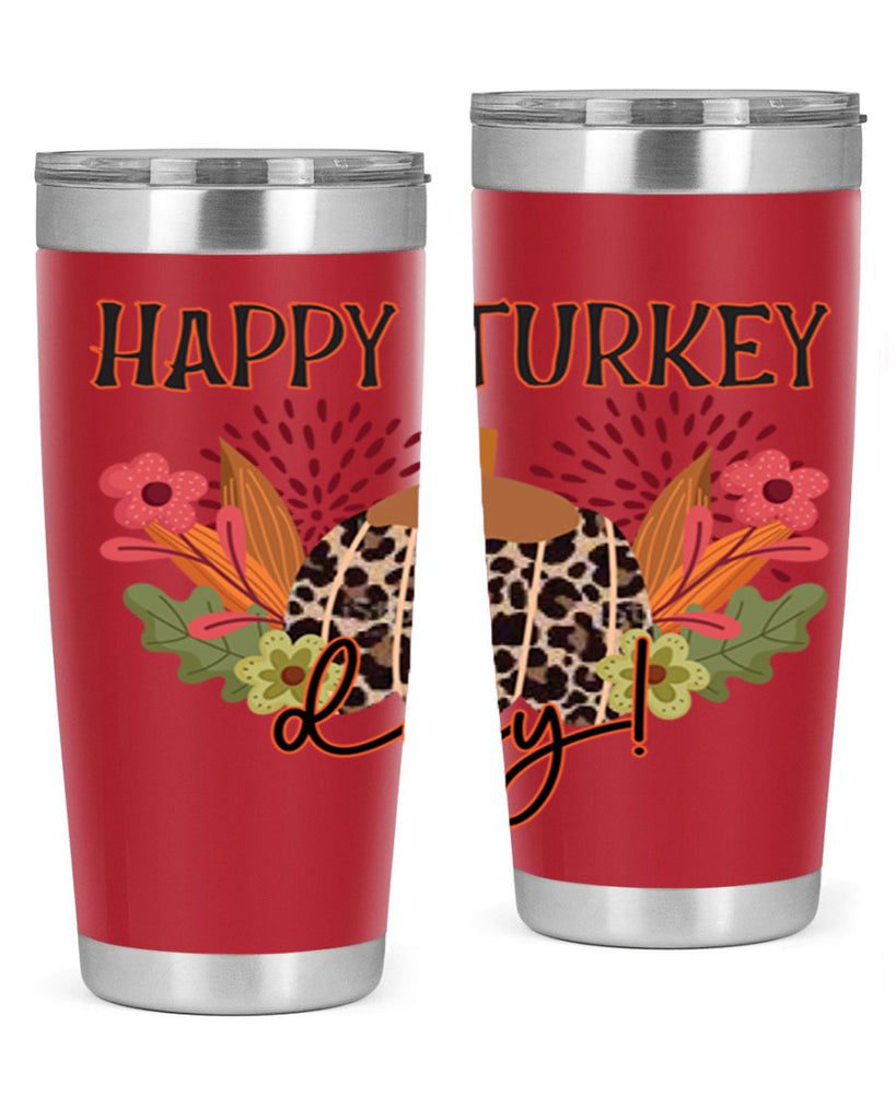 Happy turkey day 253#- fall- Tumbler