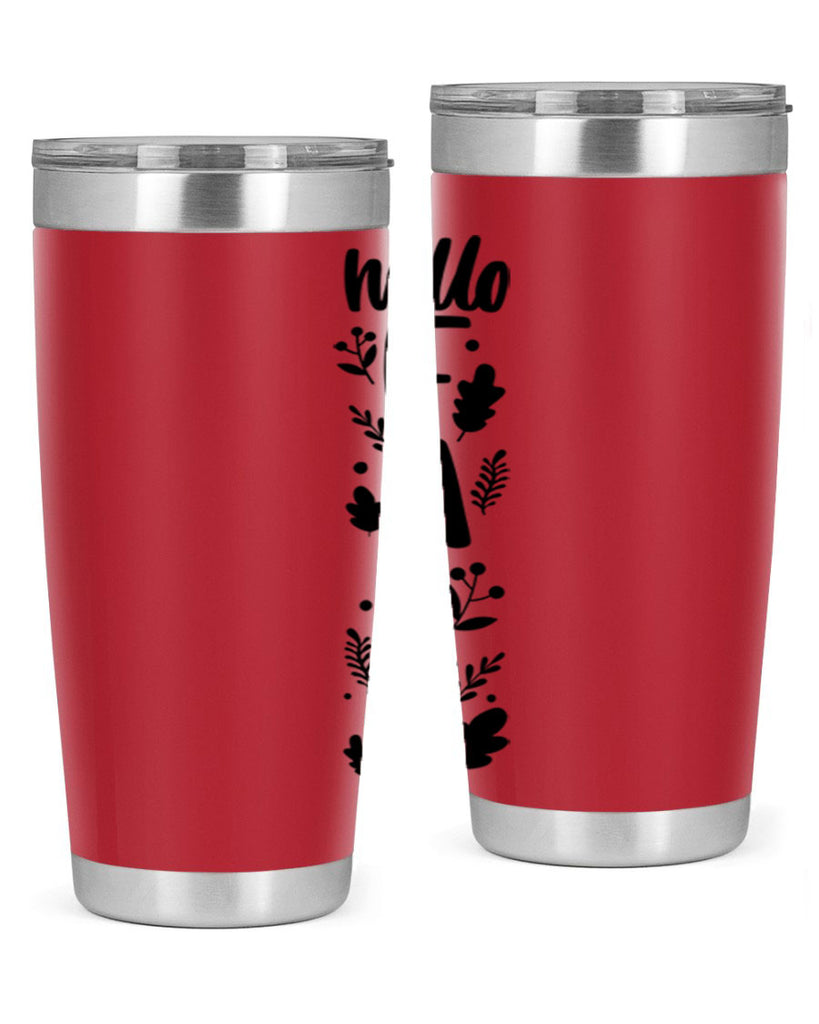 Hello Fall 495#- fall- Tumbler
