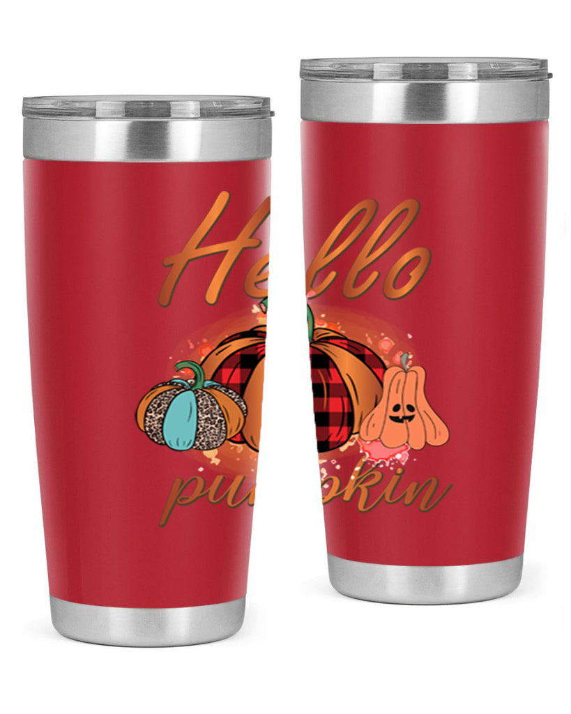 Hello Pumpkin 284#- fall- Tumbler