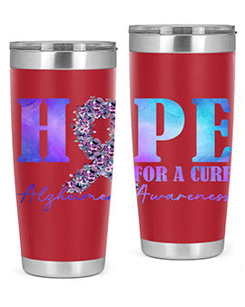 Hope For A Cure AlzheimerS Awareness 163#- alzheimers- Tumbler