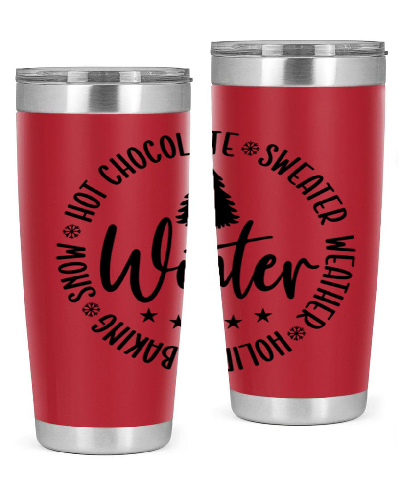 Hot Chocolate Sweater Weather Holiday Baking Snows196#- winter- Tumbler