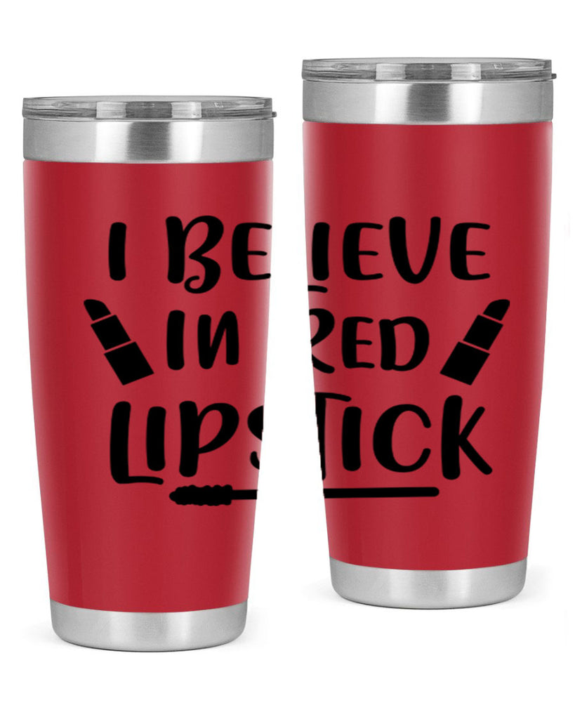 I Believe In Red Lipstick 104#- fashion- Cotton Tank