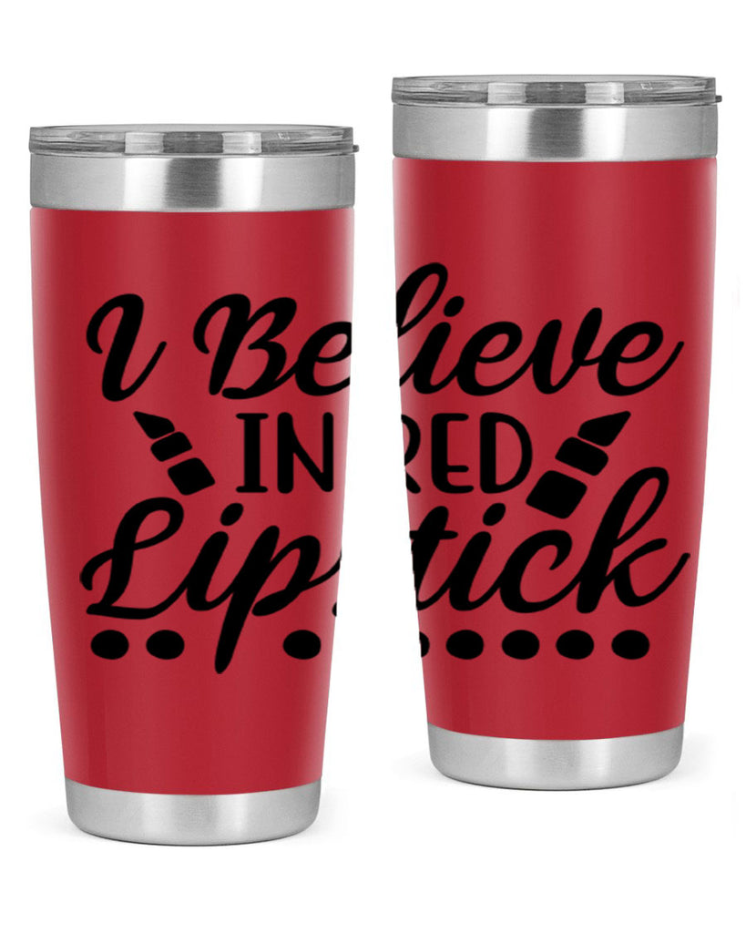 I Believe In Red Lipstick 106#- fashion- Cotton Tank