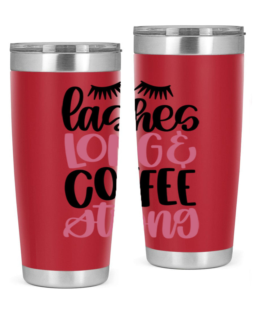 Lashes Long Coffee Strong Style 67#- make up- Tumbler