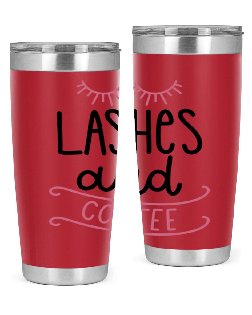 Lashes and Coffee Style 68#- make up- Tumbler