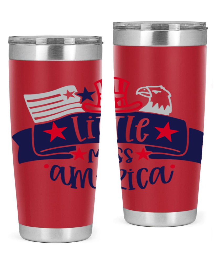 Little Miss America Style 162#- Fourt Of July- Tumbler