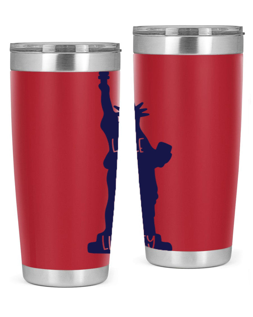 Little Miss Liberty Style 163#- Fourt Of July- Tumbler