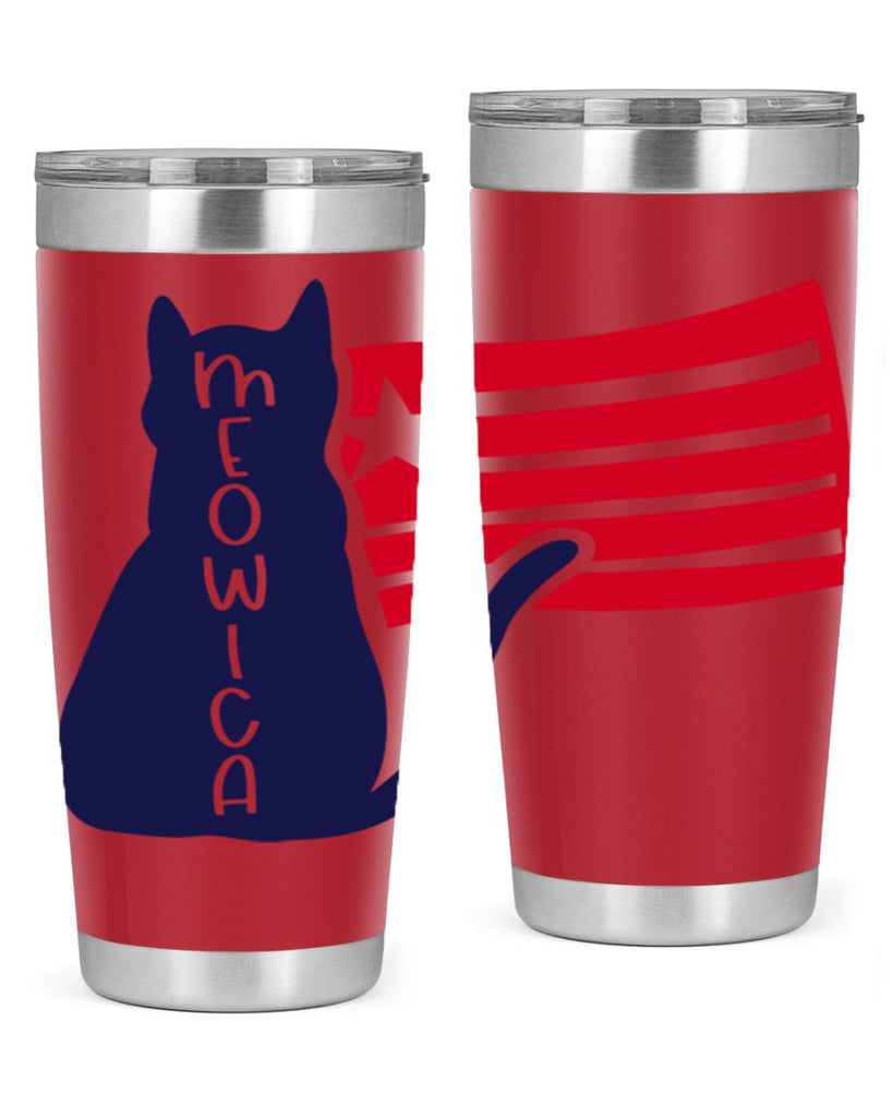 Meowica Style 166#- Fourt Of July- Tumbler