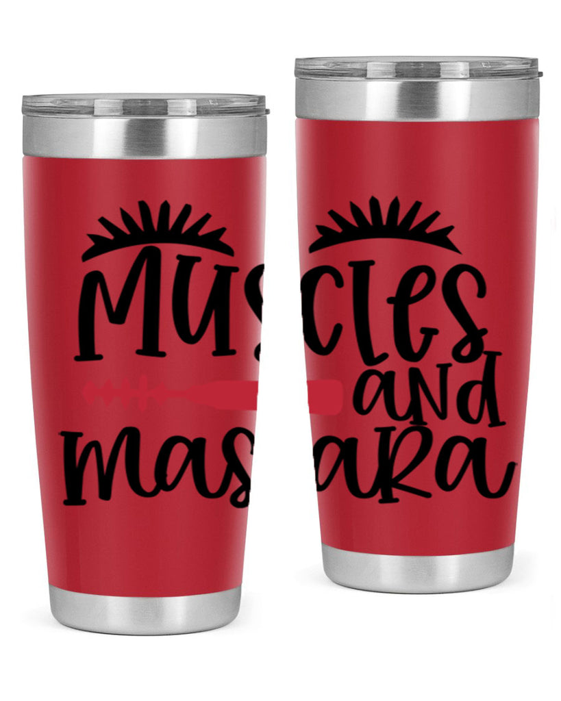 Muscles and mascara design Style 221#- make up- Tumbler
