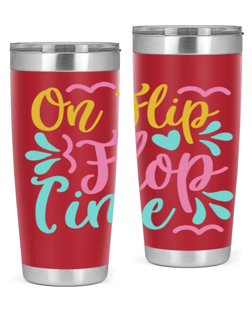 ON FLIP FLOP TIME Style 58#- summer- Tumbler