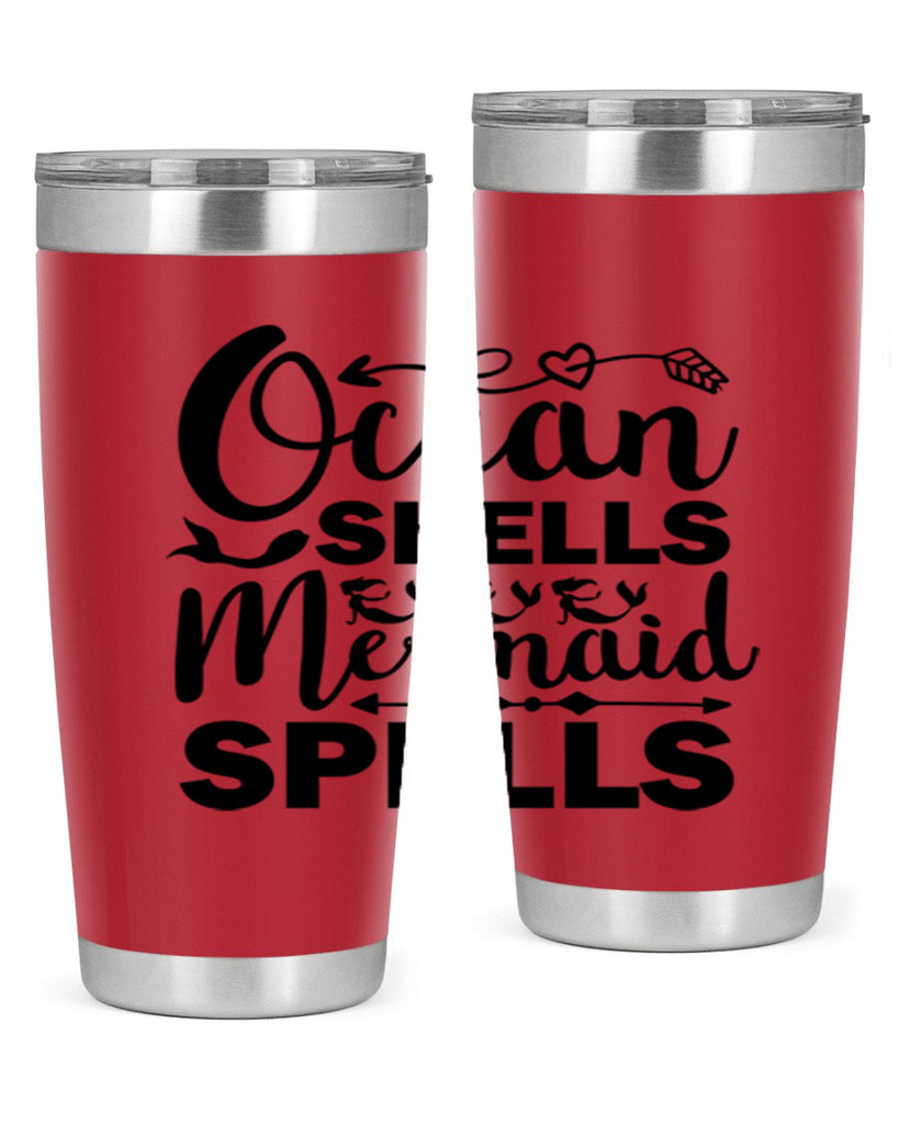 Ocean Shells Mermaid Spells 521#- mermaid- Tumbler