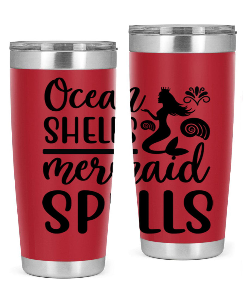 Ocean shells mermaid spells 522#- mermaid- Tumbler