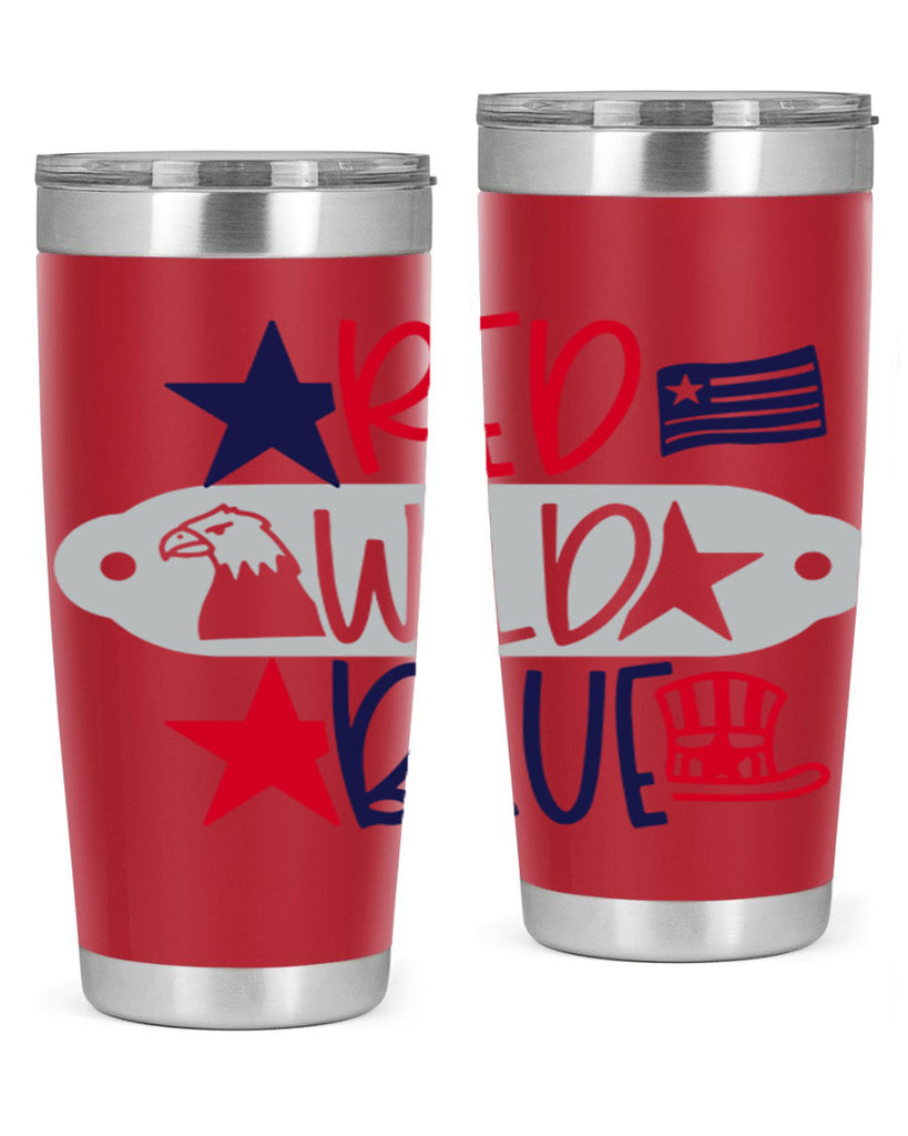 Red Wild Blue Style 171#- Fourt Of July- Tumbler