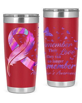 Remember heir Love Alzheimer Awareness 213#- alzheimers- Tumbler