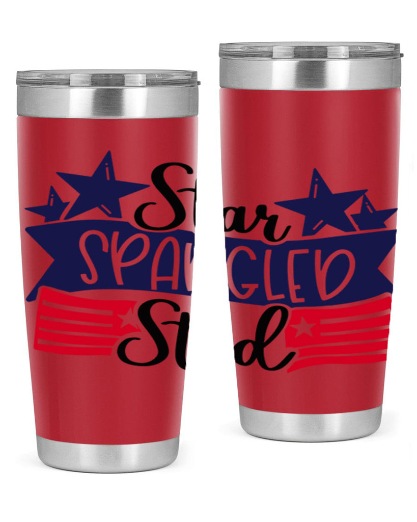 Star Spangled Stud Style 173#- Fourt Of July- Tumbler