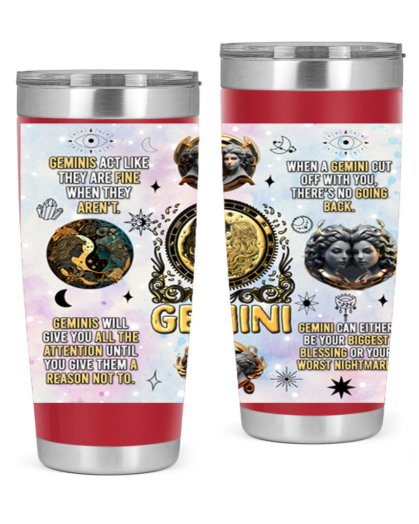 StraightGemini 472#- zodiac- Tumbler