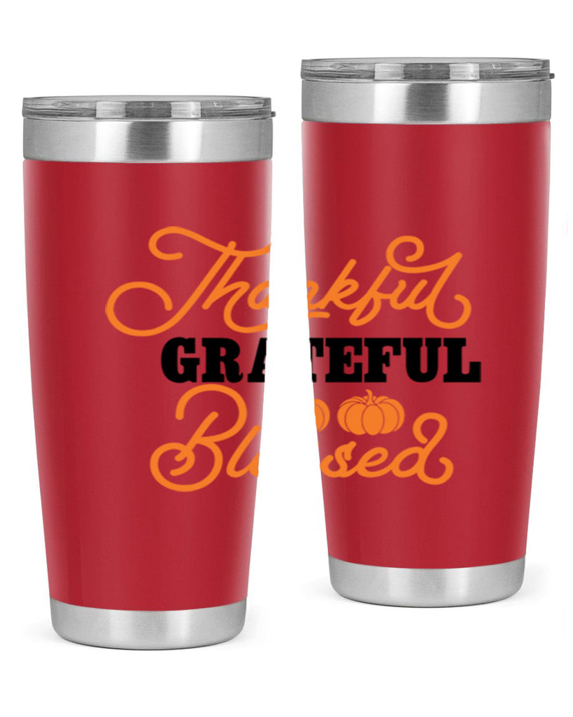Thankful Grateful Blessed 604#- fall- Tumbler