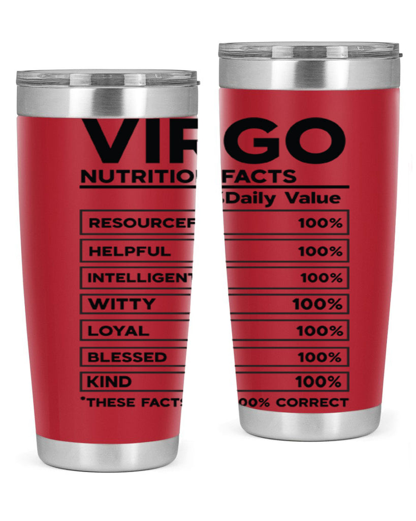 Virgo Nutrition Facts 530#- zodiac- Tumbler
