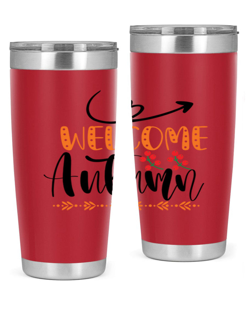 Welcome Autumn 628#- fall- Tumbler