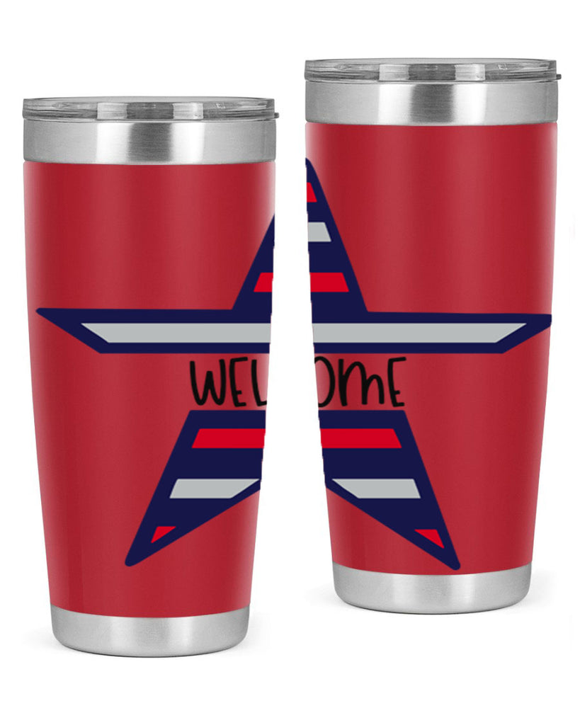 Welcome Style 186#- Fourt Of July- Tumbler