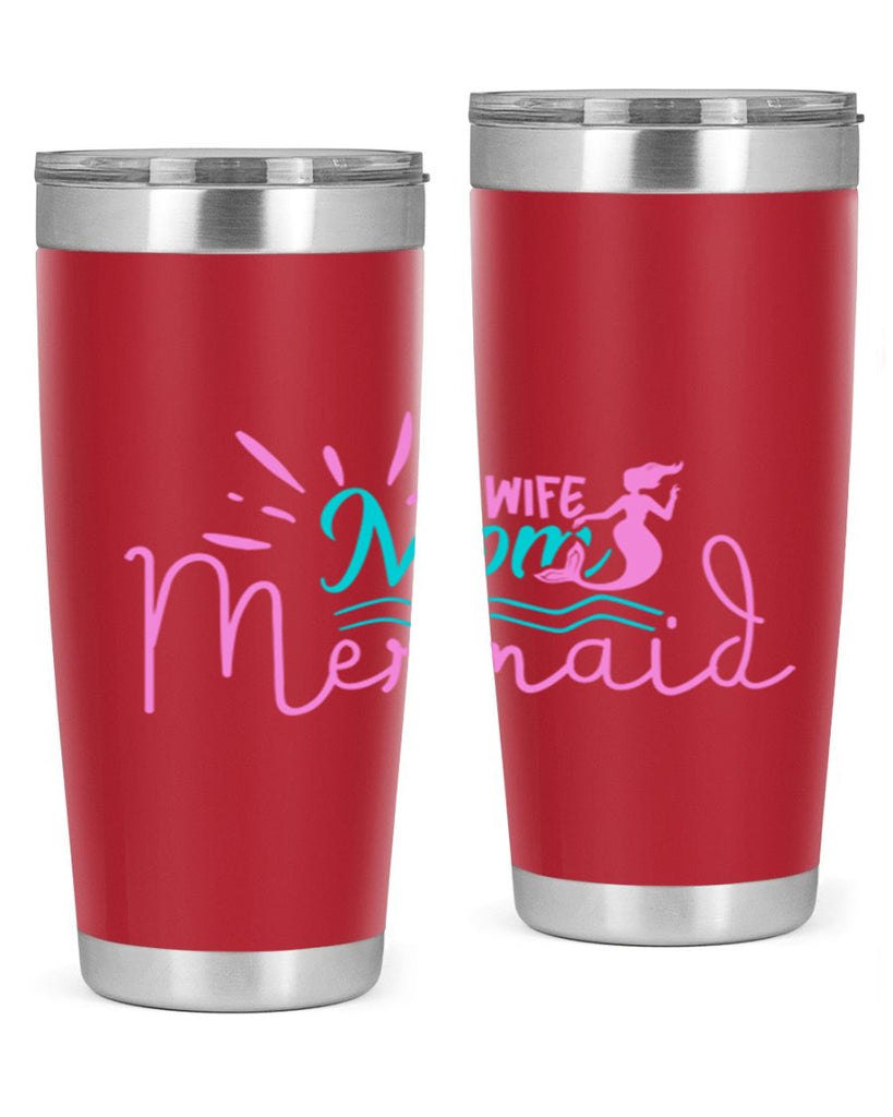 Wife Mom Mermaid 672#- mermaid- Tumbler