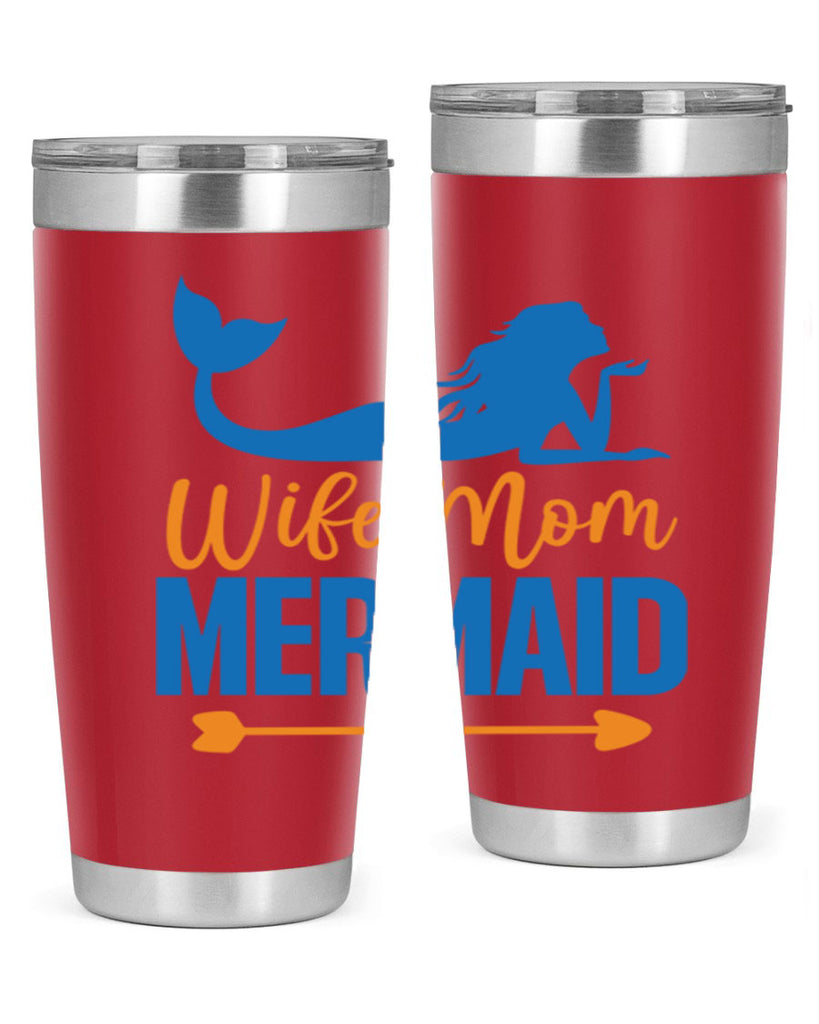 Wife Mom Mermaid 673#- mermaid- Tumbler