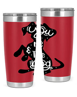 You Me The Dogs Style 4#- dog- Tumbler