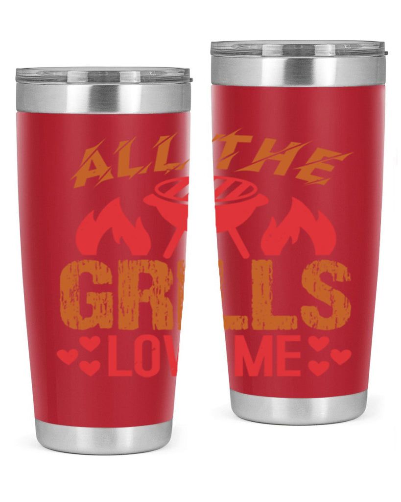 all the grills love me 50#- bbq- Tumbler