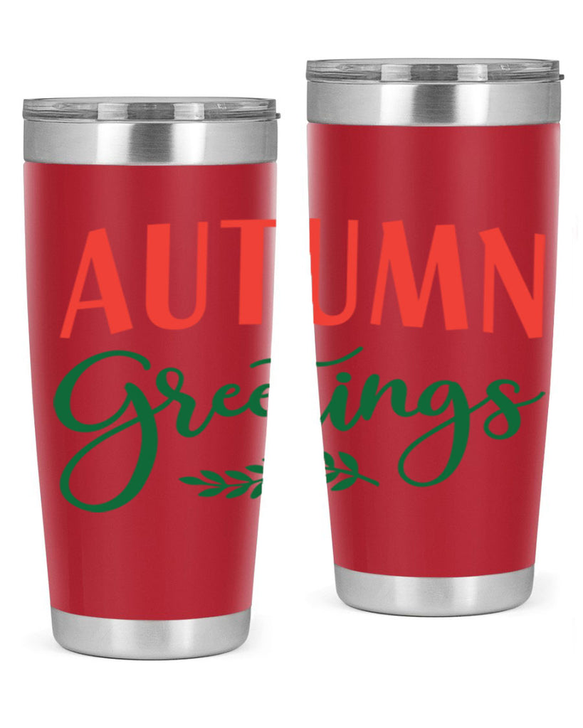autumn greetings 14#- fall- Tumbler