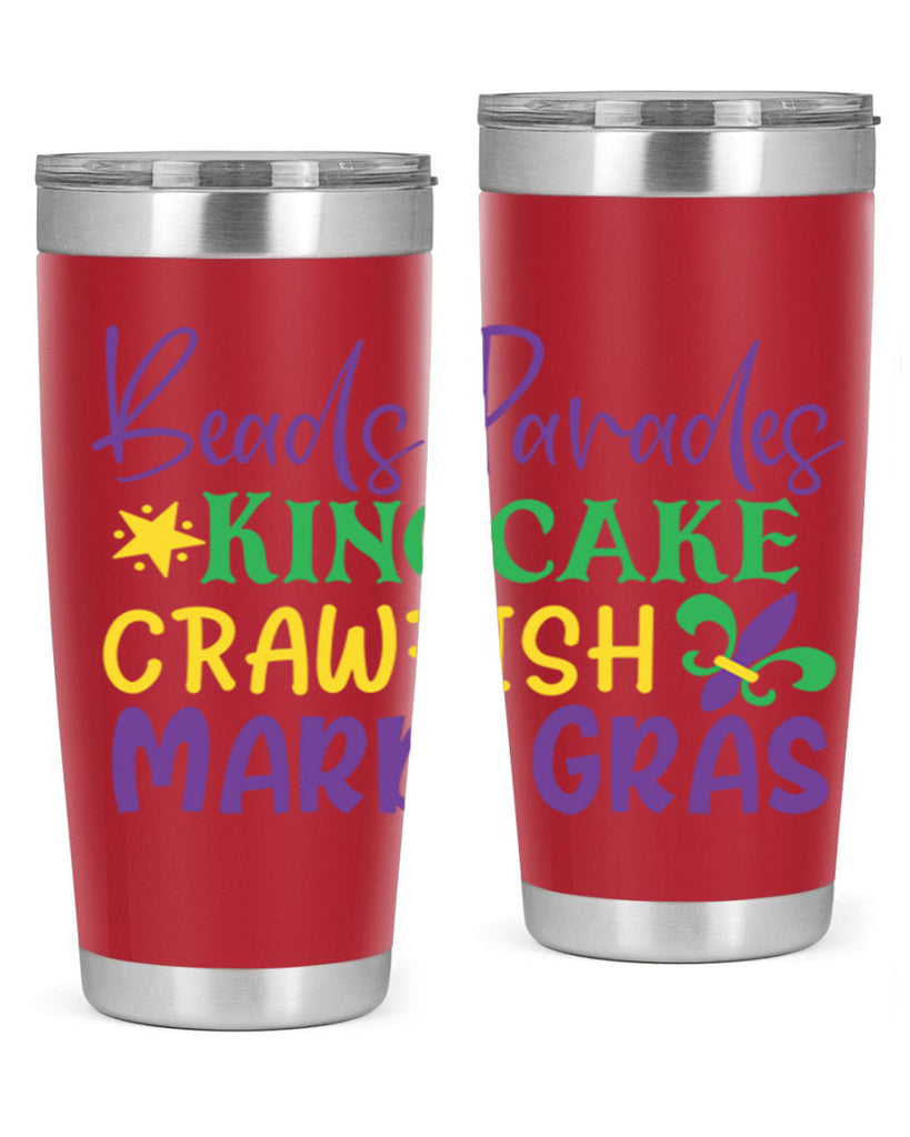 beads parades kingcake crawfish mardi gras 85#- mardi gras- Tumbler
