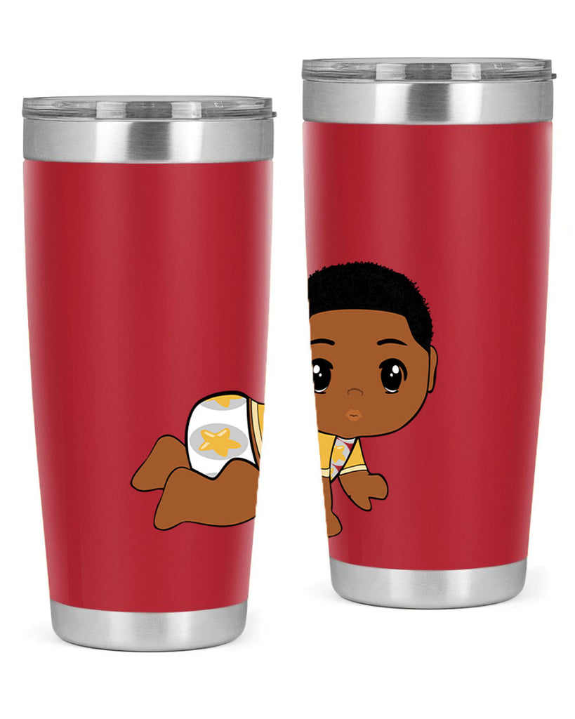 black baby boy 2#- black men - boys- tumbler
