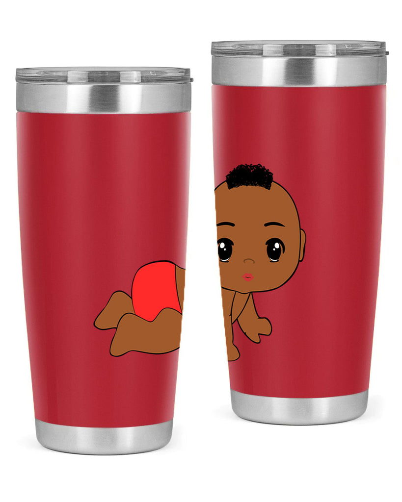 black baby boy 5#- black men - boys- tumbler