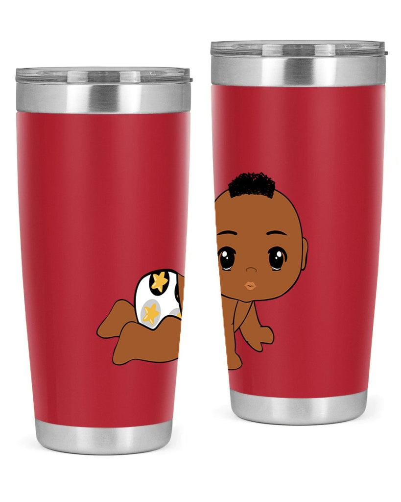 black baby boy 6#- black men - boys- tumbler