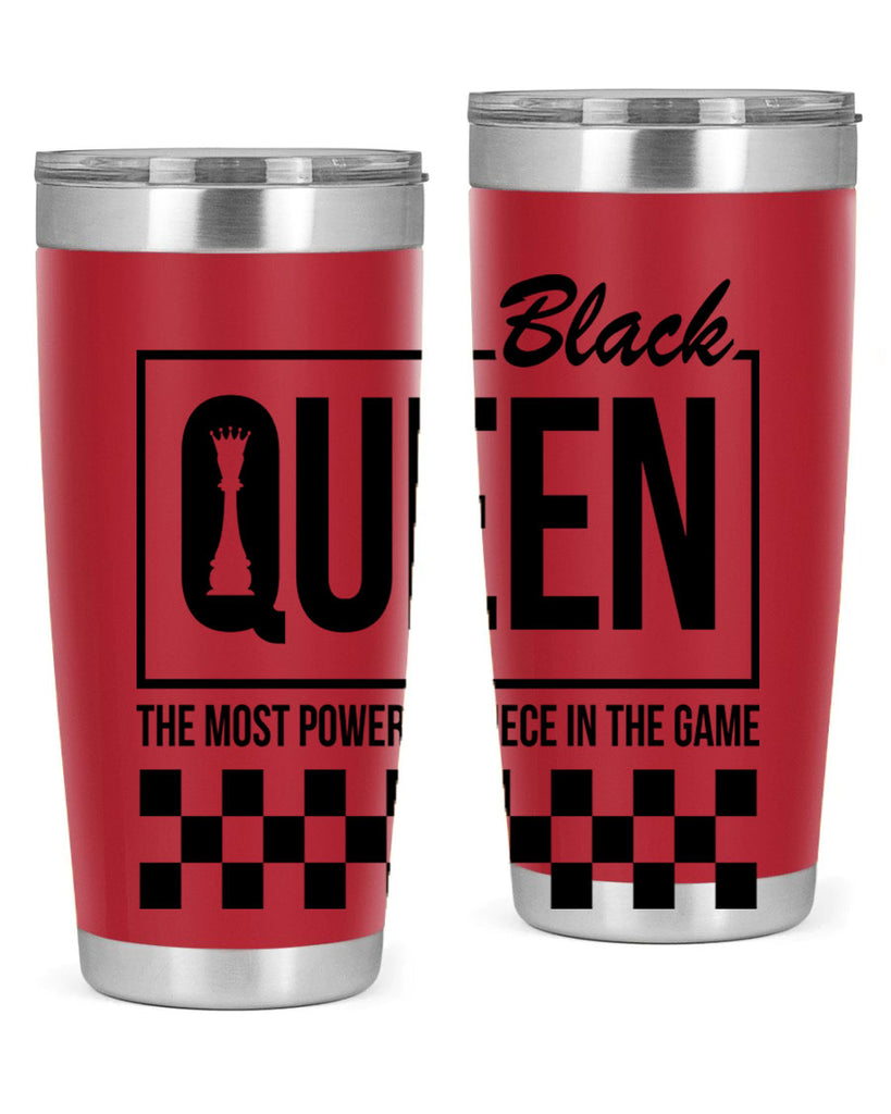 black queen chess checkered 221#- black words phrases- Cotton Tank
