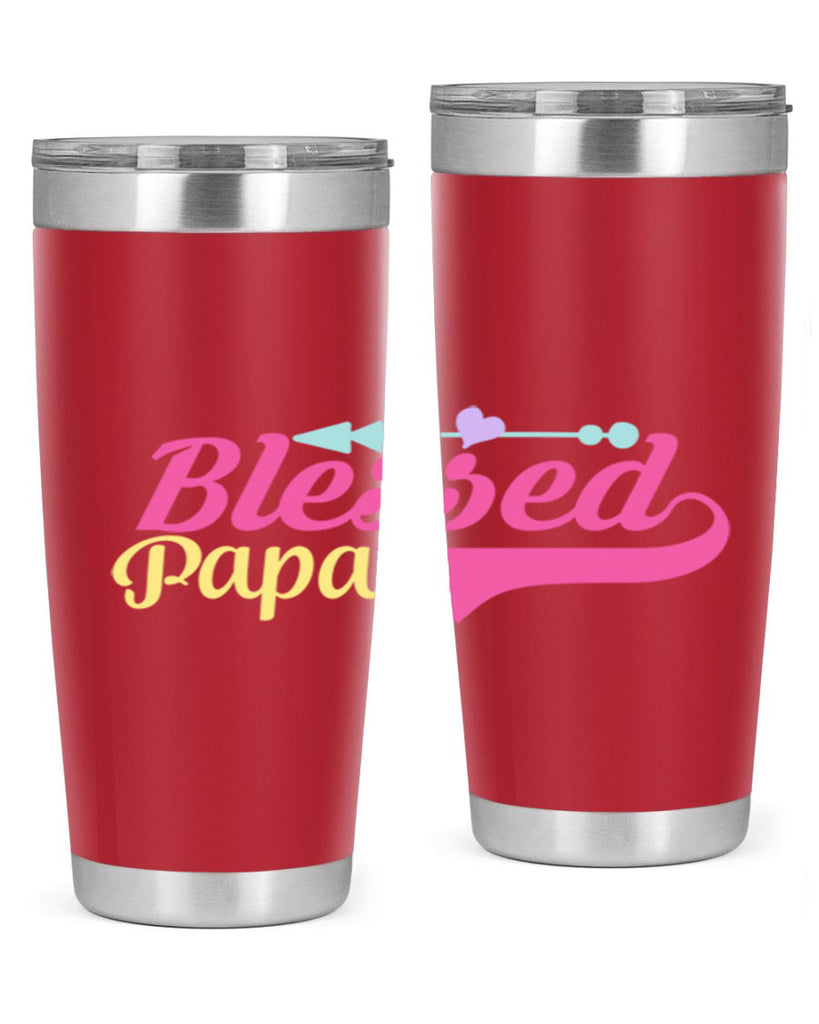 blessed papa 73#- grandpa - papa- Tumbler