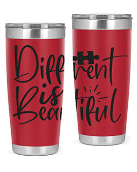 different is beautiful Style 12#- autism- Tumbler