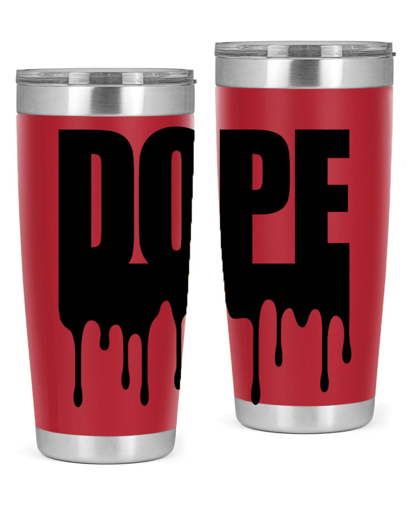 dope drip 166#- black words phrases- Cotton Tank